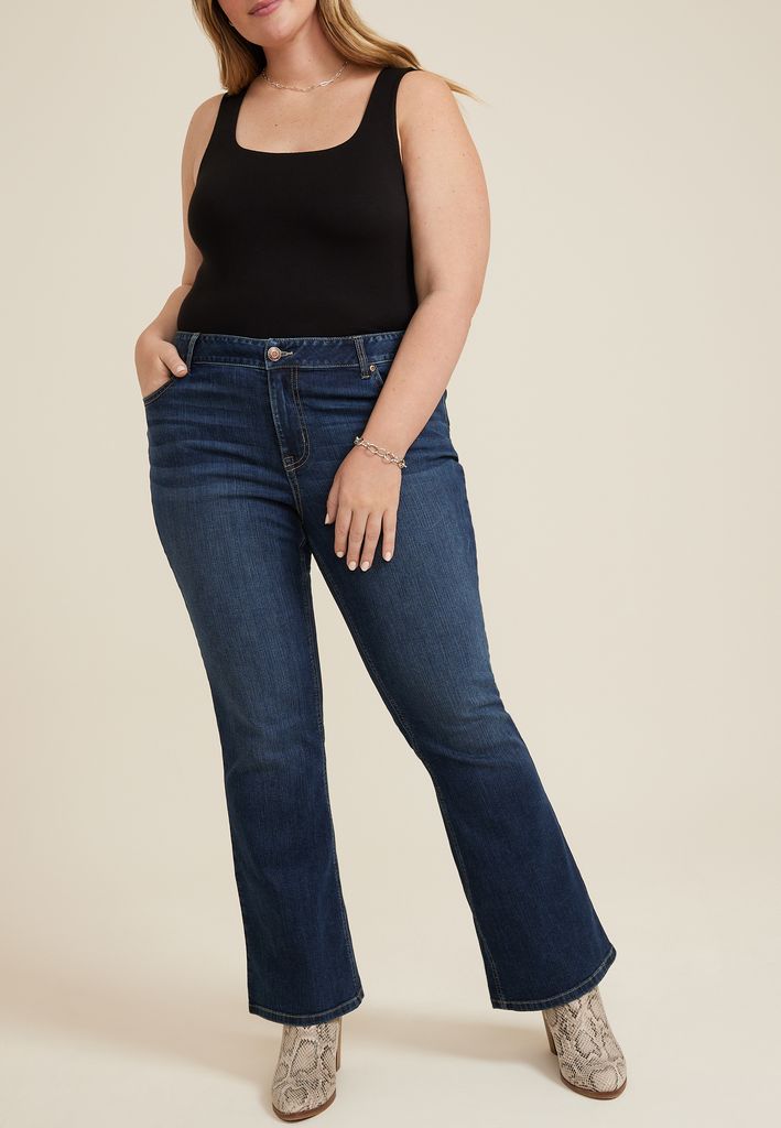 Plus Size m jeans by maurices™ Classic Flare Mid Rise Jean