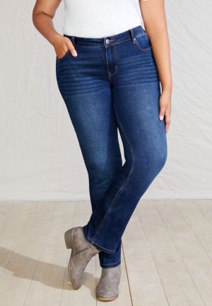 Plus Size m jeans by maurices&trade; Classic Slim Boot Mid Rise Jean