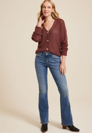 m jeans by maurices&trade; Classic Flare Mid Rise Jean