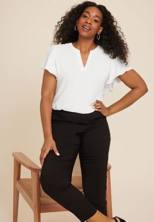 Plus Size Atwood Flutter Sleeve Blouse
