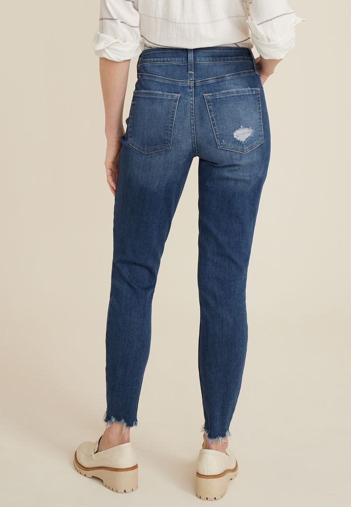 m jeans by maurices™ High Rise Button Fly Super Skinny Ankle Jean - Image 2
