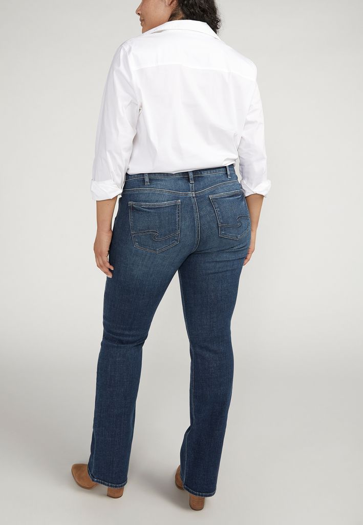 Plus Size Silver Jeans Co.® Elyse Comfort Mid Rise Slim Boot Jean