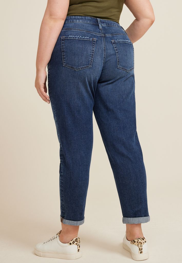 Plus Size m jeans by maurices™ Classic High Rise Dark Taper Jean - Image 2