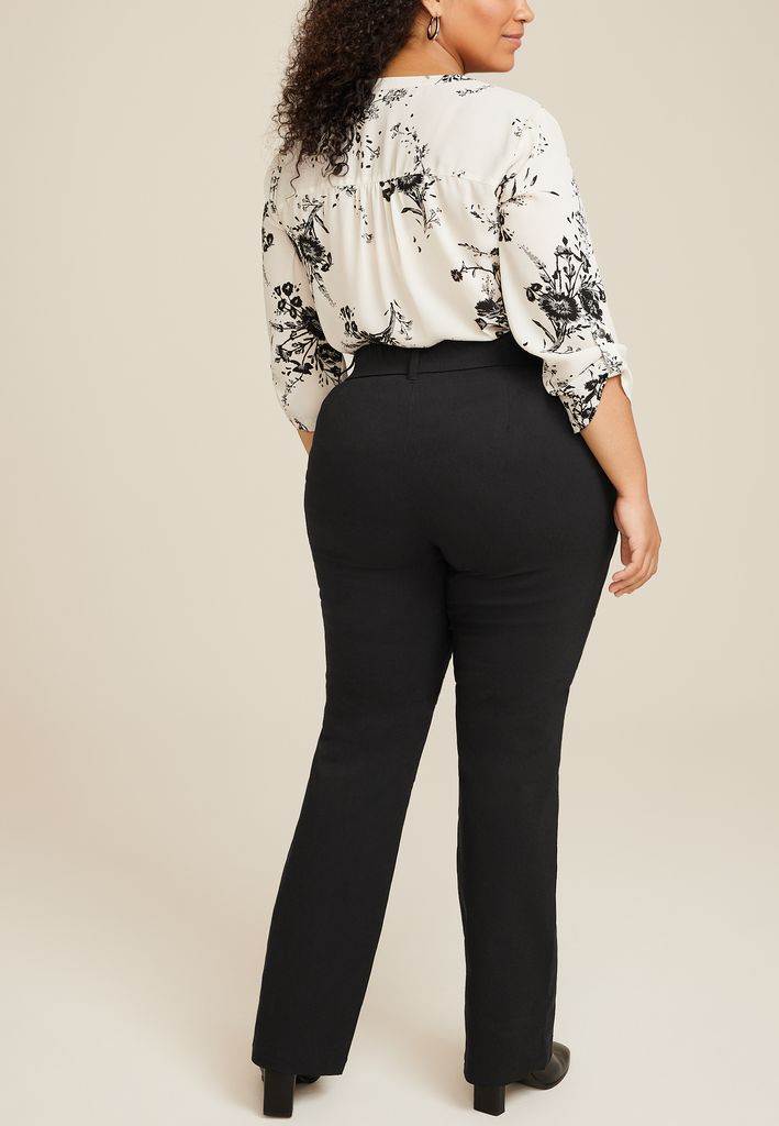 Plus Size Bengaline Mid Rise Bootcut Pant - Image 2