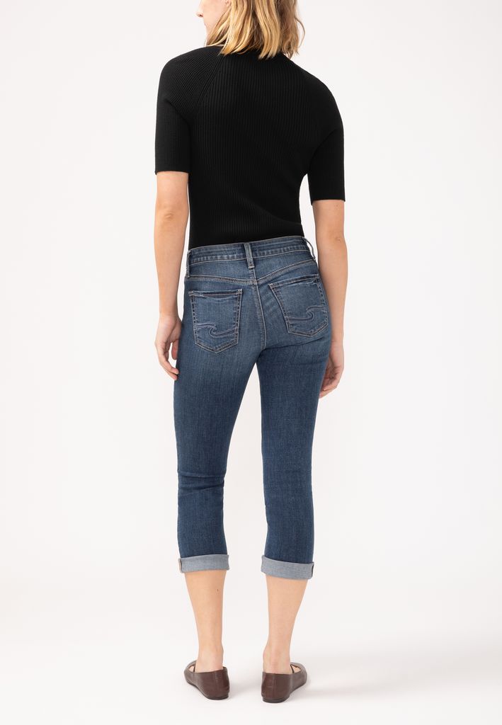 Silver Jeans Co.® Suki Curvy Mid Rise Luxe Stretch Capri - Image 2