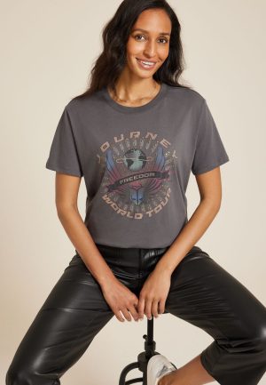 Journey Freedom World Tour Oversized Fit Graphic Tee