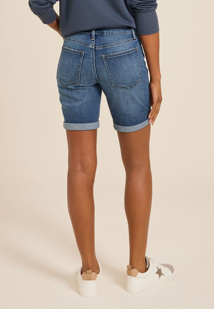m jeans by maurices™ Classic Mid Rise 8in Bermuda Short - Image 2