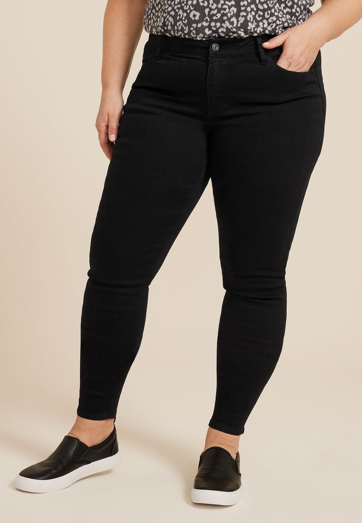 Plus Size m jeans by maurices™ Black Mid Rise Jegging