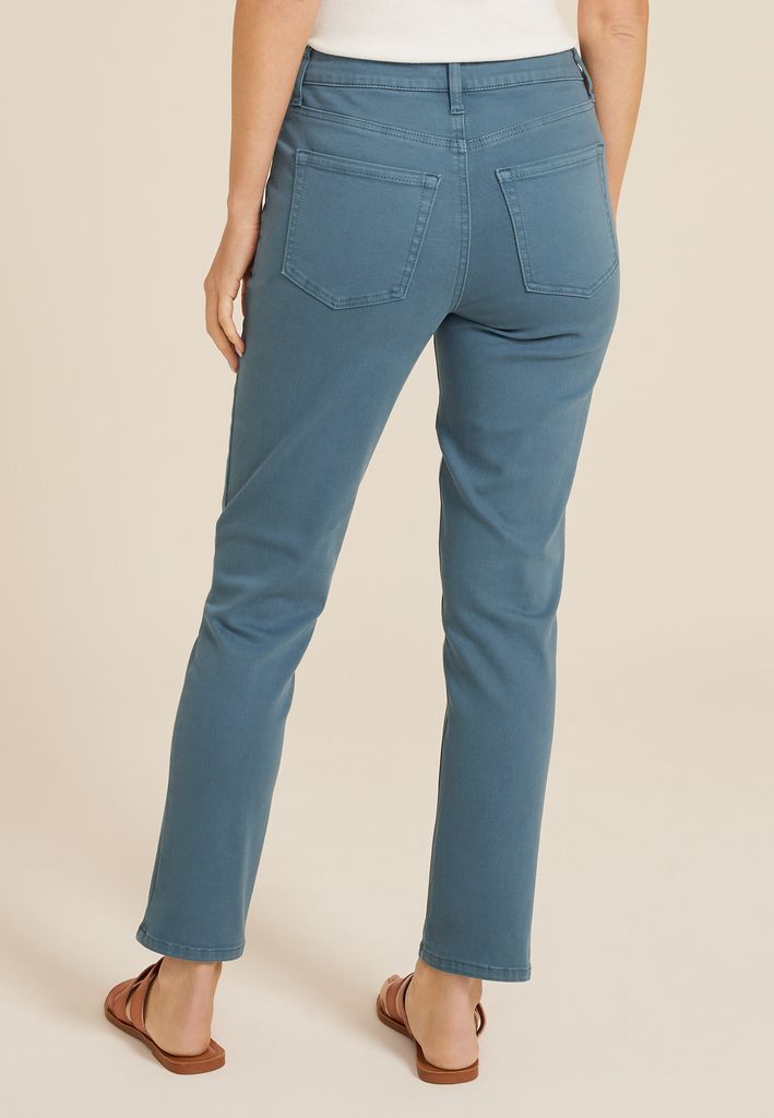 m jeans by maurices™ High Rise Color Slim Straight Ankle Jean - Image 2