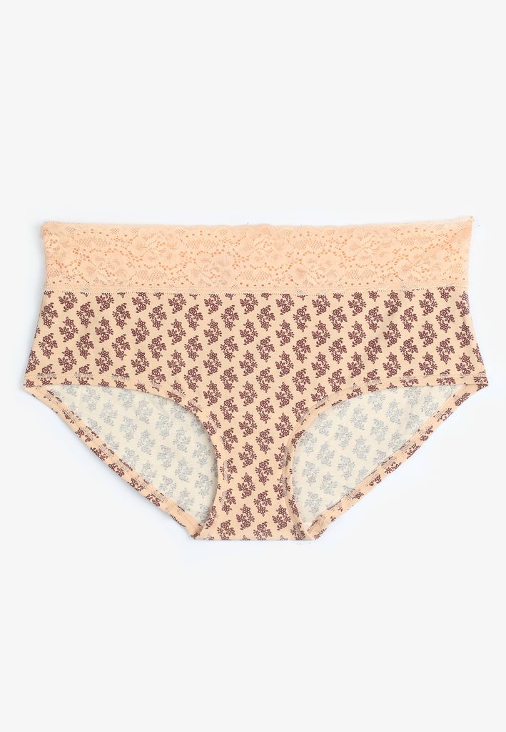Simply Comfy Cotton Floral Boybrief Panty