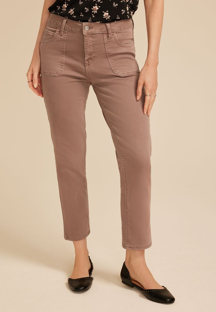m jeans by maurices™ Slim Straight Ankle High Rise Jean