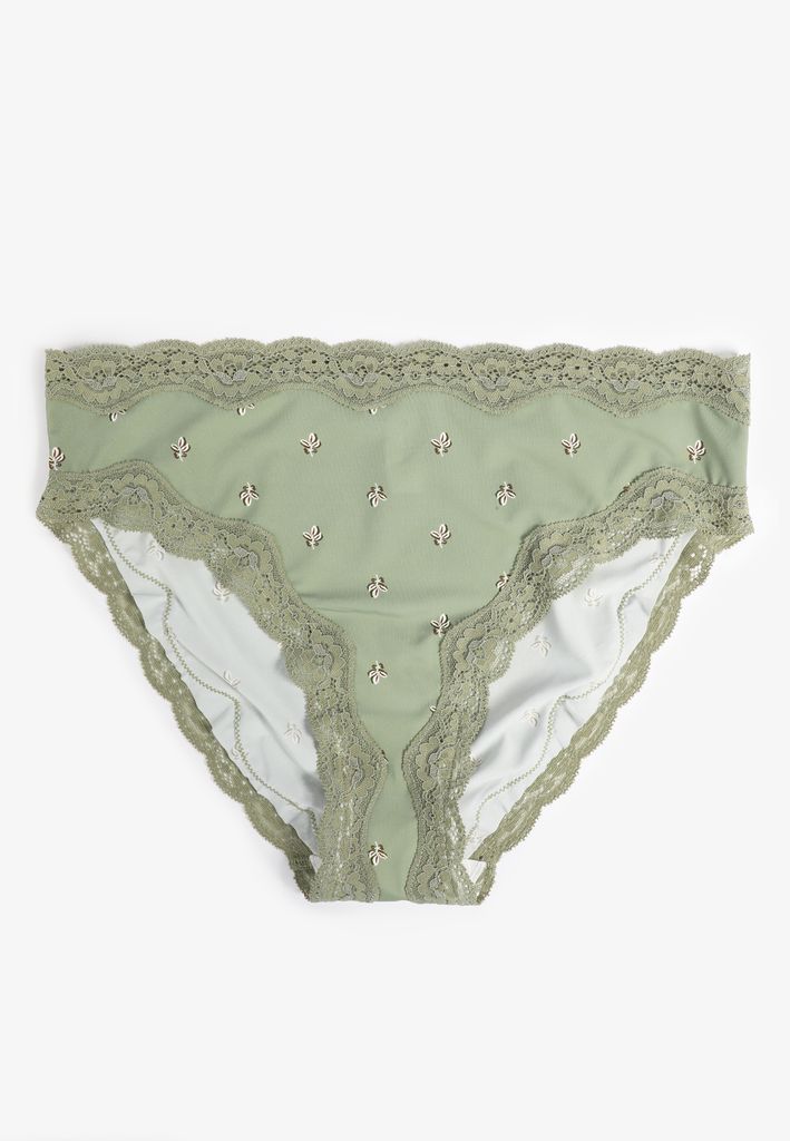 True Stretch High Waist Jersey Floral Bikini Panty