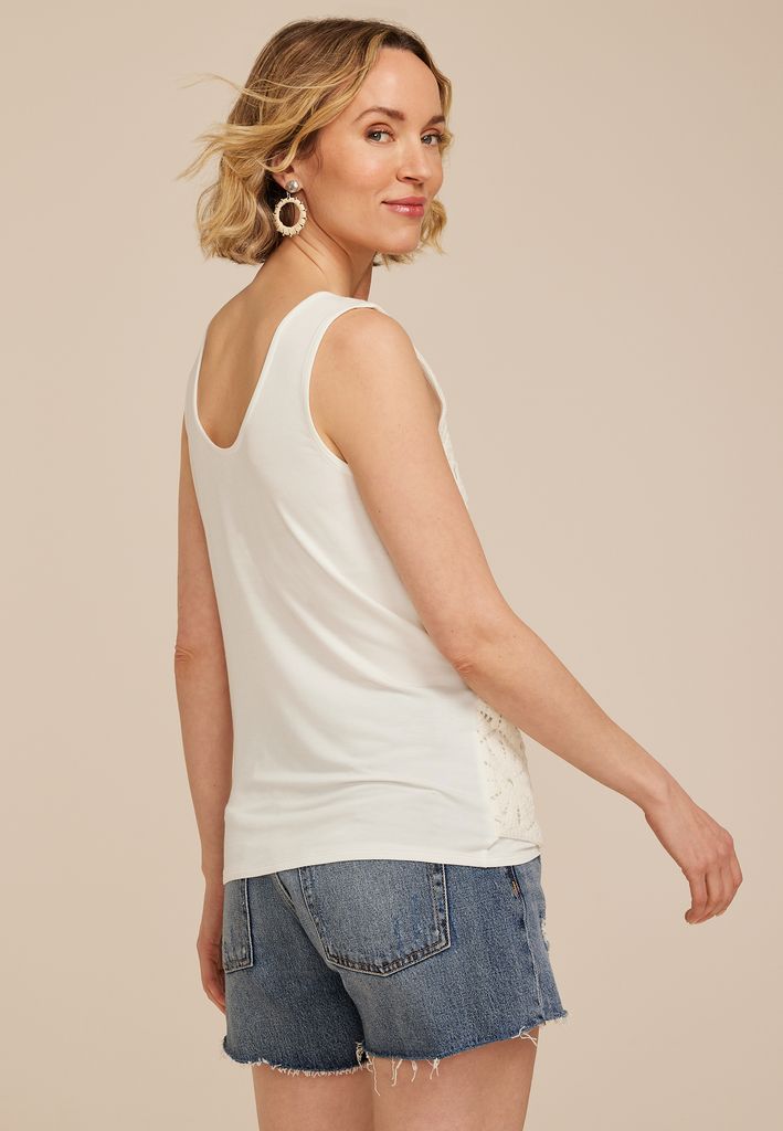 Crochet Front Tank Top - Image 2
