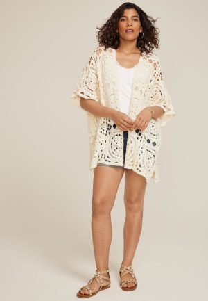Crochet Medallion Kimono