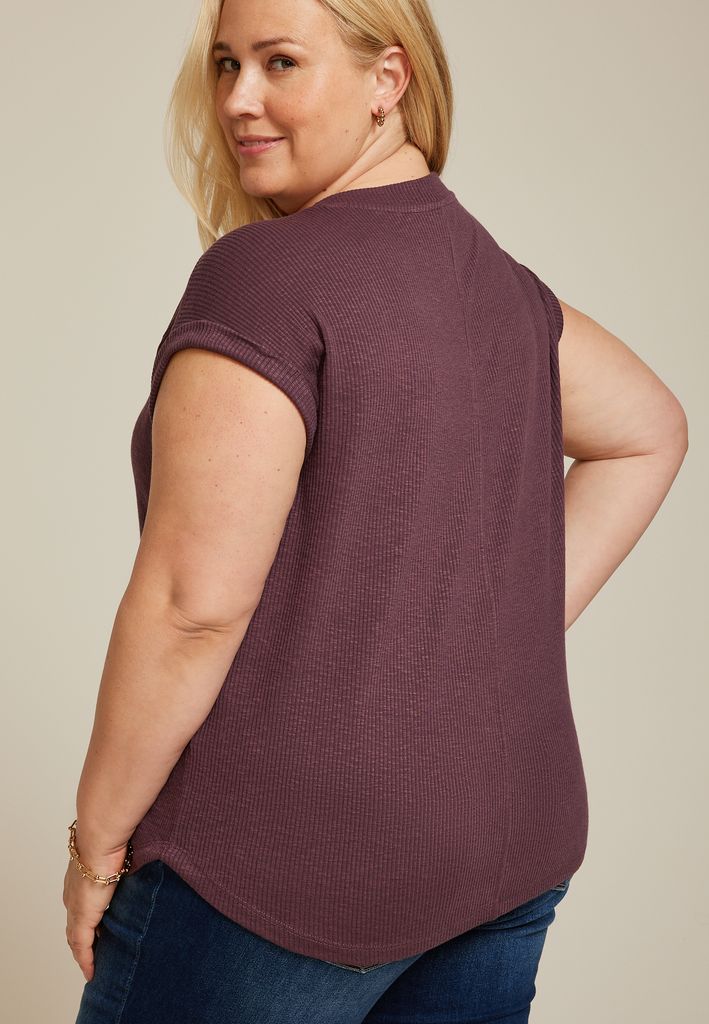 Plus Size 24/7 Berkley V Neck Tee - Image 2