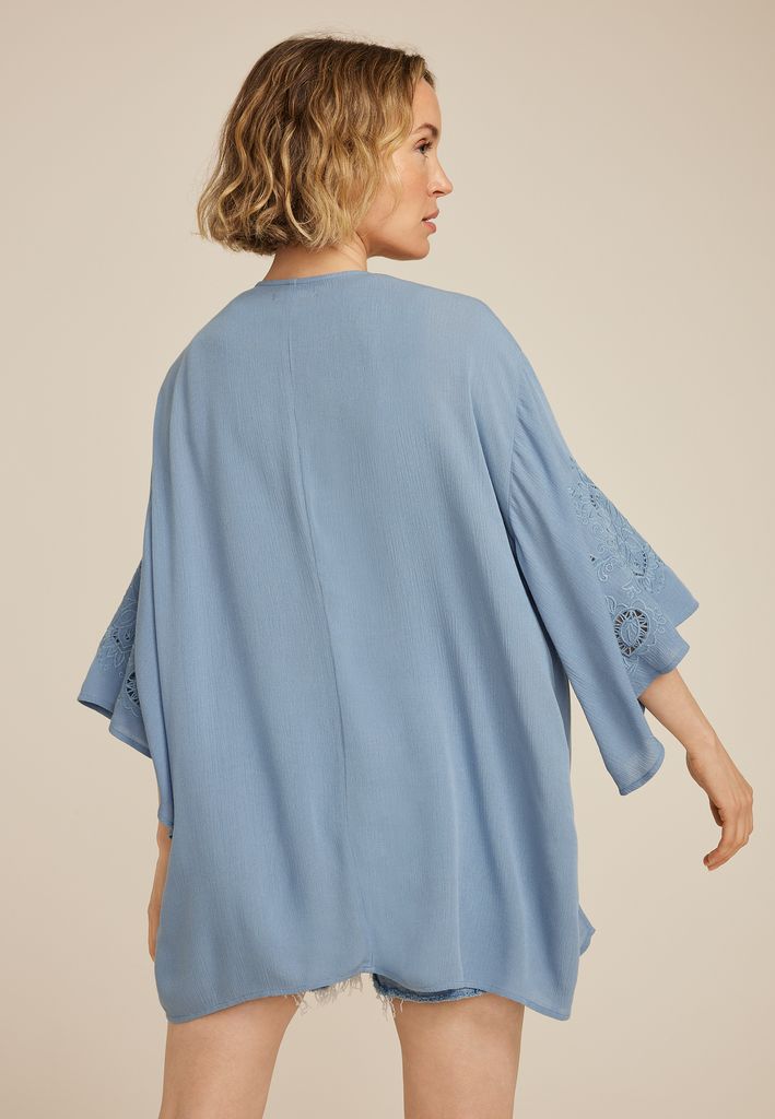 Embroidered Sleeve Kimono - Image 2
