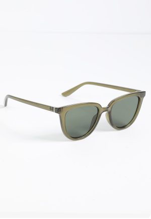 Green Cateye Sunglasses