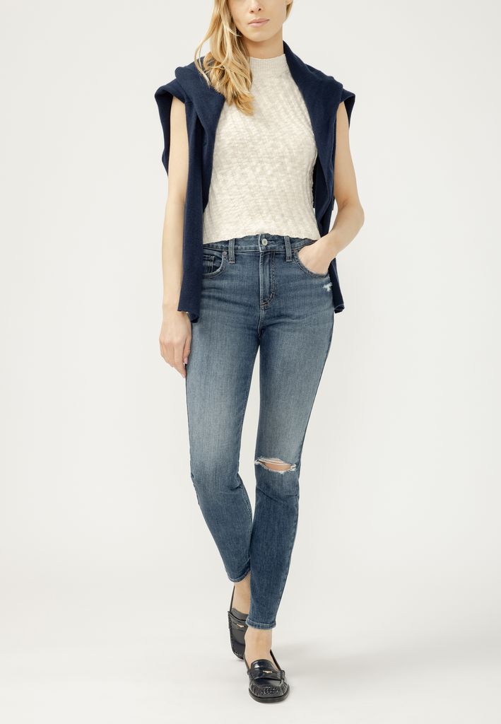 Silver Jeans Co.® Avery Curvy High Rise Luxe Stretch Skinny Jean
