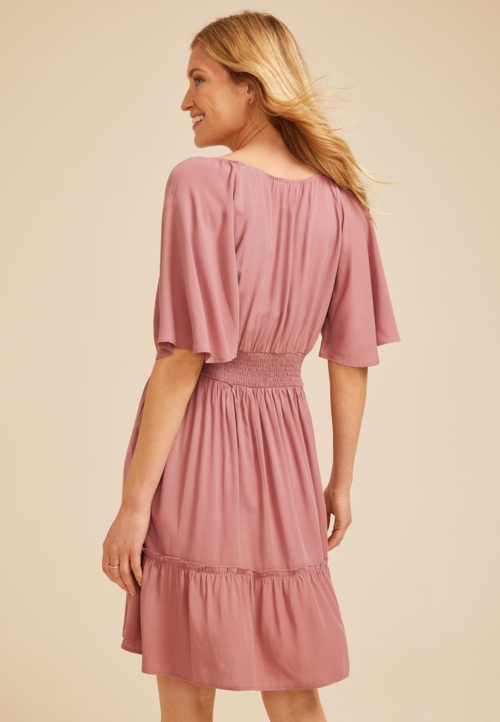 Flutter Textured Skater Dress - Image 2