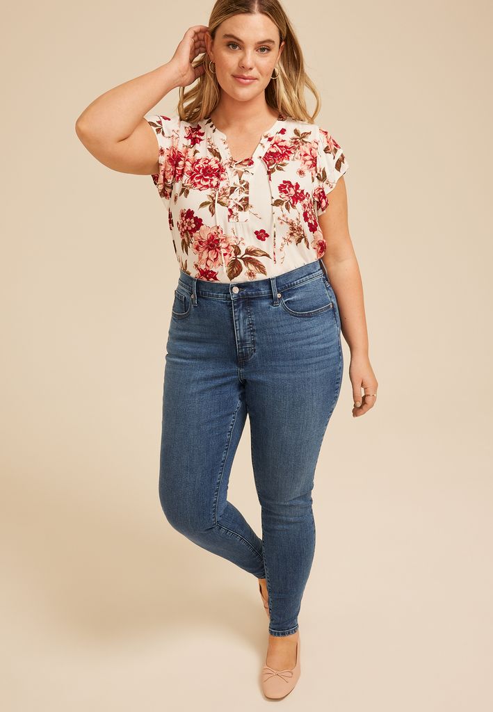 Plus Size m jeans by maurices™ Sculpt Mid Rise Skinny Jean