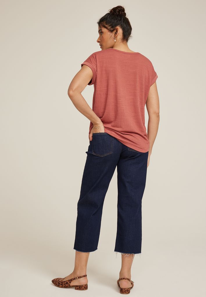 24/7 Clara Textured Short Sleeve Tee - Image 2