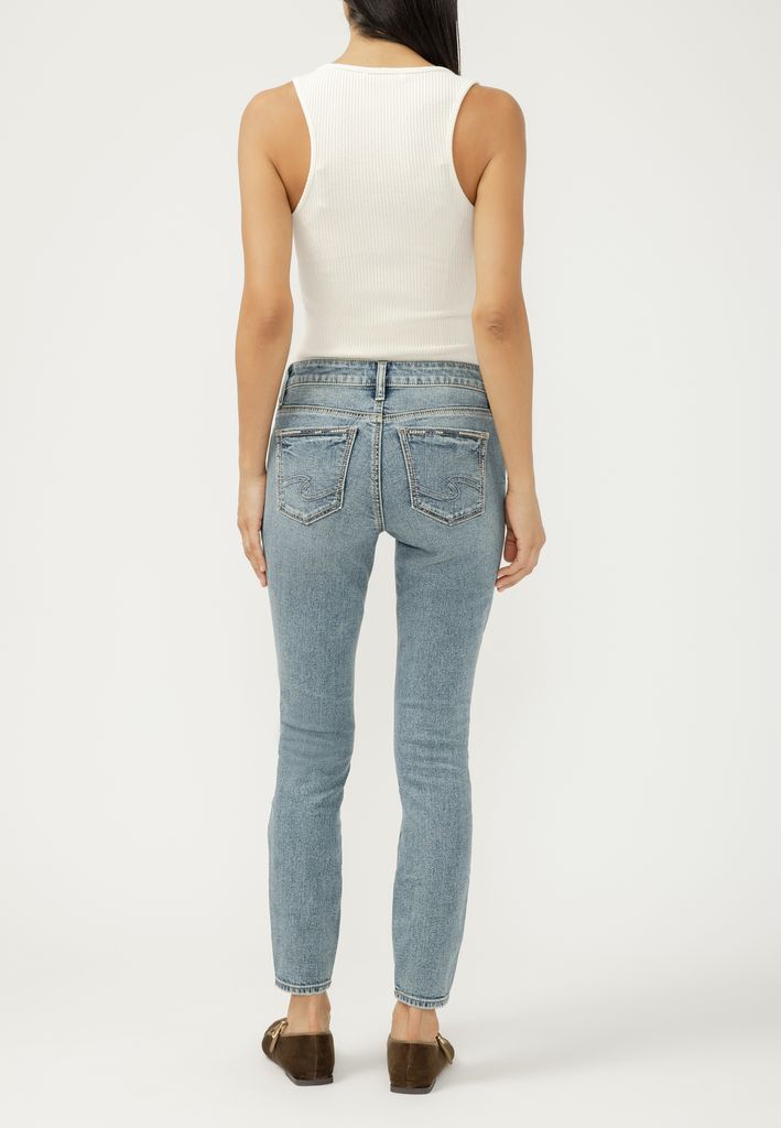 Silver Jeans Co.® Elyse Backed Ripped Mid Rise Skinny Jean - Image 2