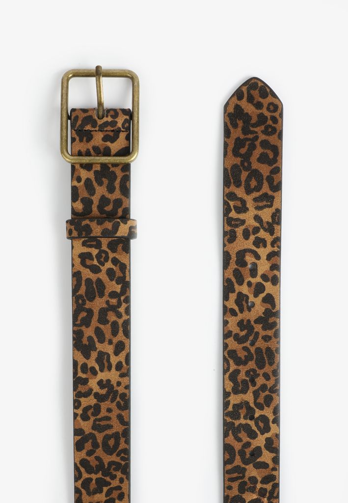 Leopard Square Buckle Belt - Image 2