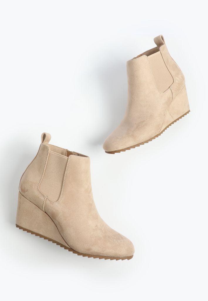SuperCush Robyn Faux Suede Wedge Boot - Image 2