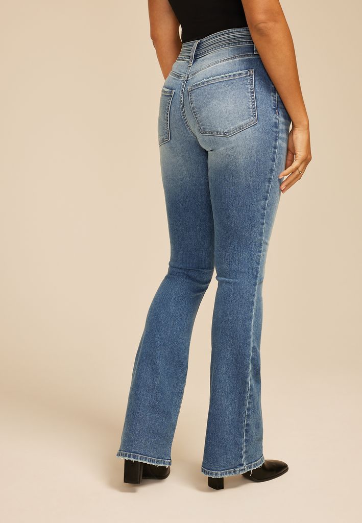 Everflex™ High Rise Stacked Waist Flare Jean - Image 2