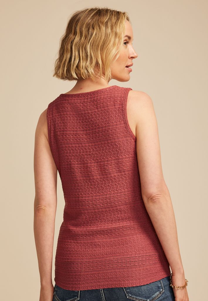 Textured Sweater Tank Top - Image 2