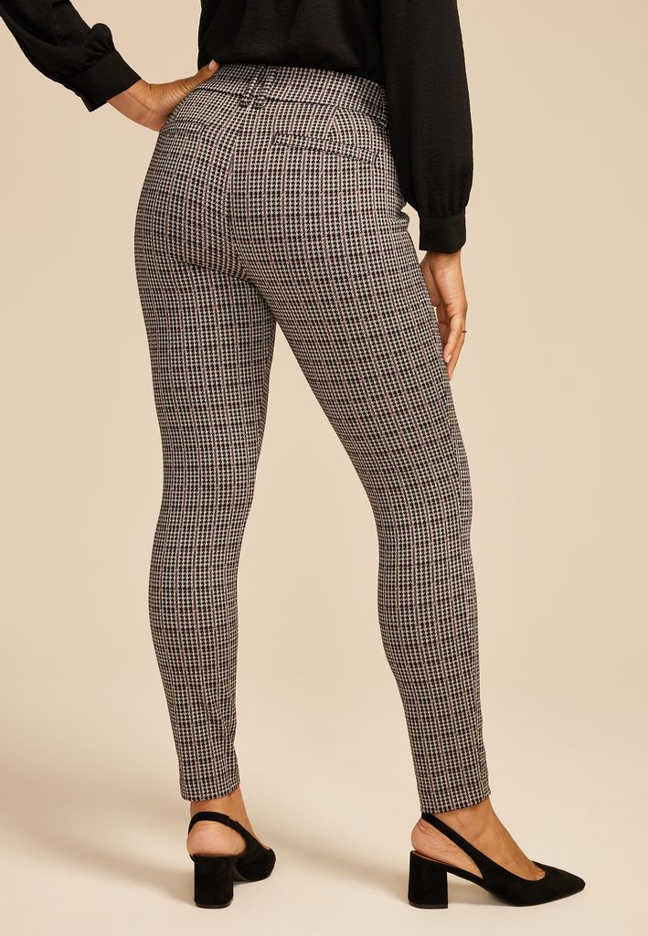 Houndstooth Ponte Skinny Pant - Image 2