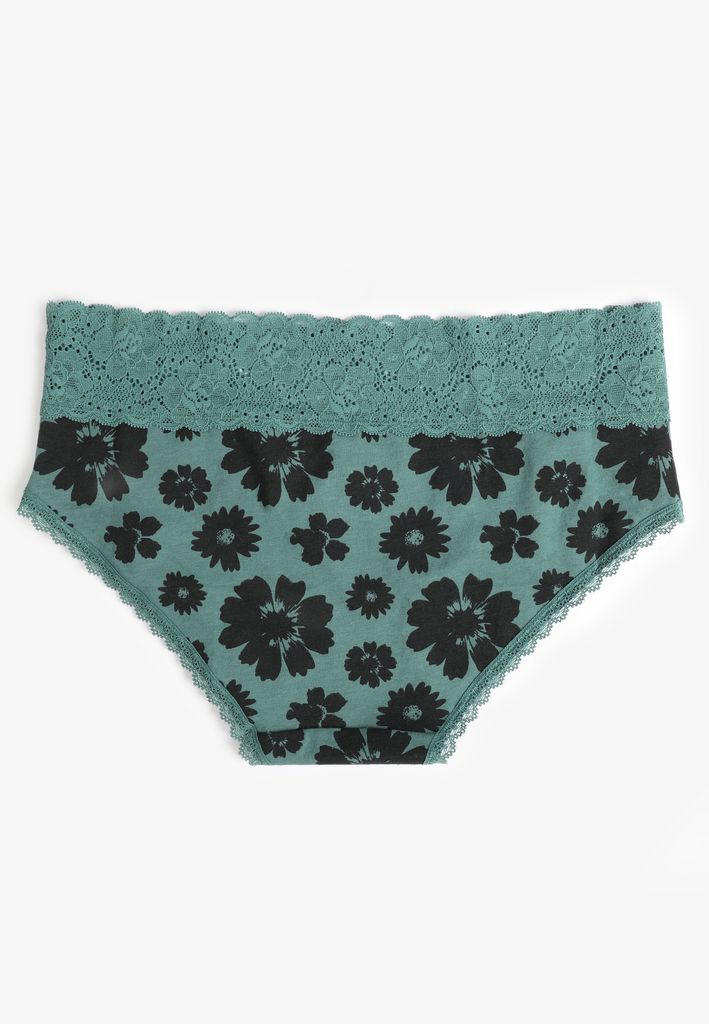 Simply Comfy Cotton Floral Hipster Panty - Image 2