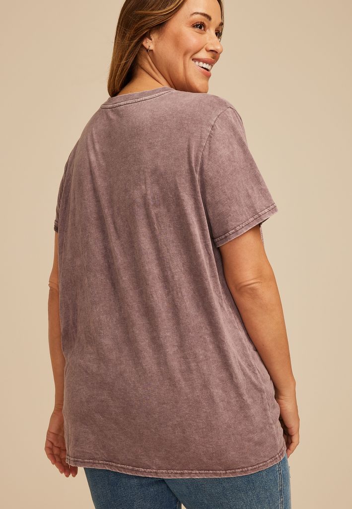 Plus Size Country Longhorn Oversized Fit Graphic Tee - Image 2