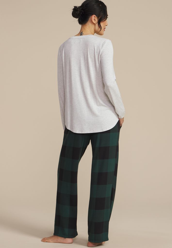 Christmas Tree Farm Graphic Tee And Wide Leg Pajama Set - Image 2