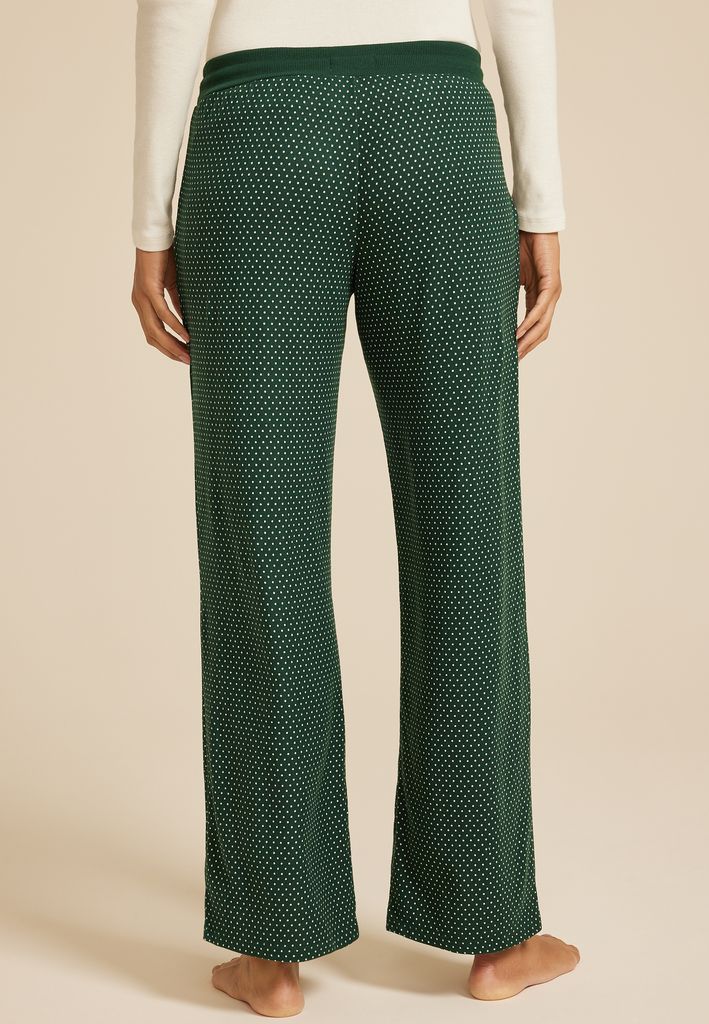 Hacci Mini Polka Dot Wide Leg Pajama Pants - Image 2