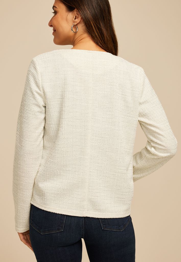 Metallic Boucle Blazer - Image 2