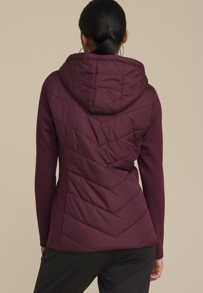 Quilted Knit Hooded Jacket - Image 2