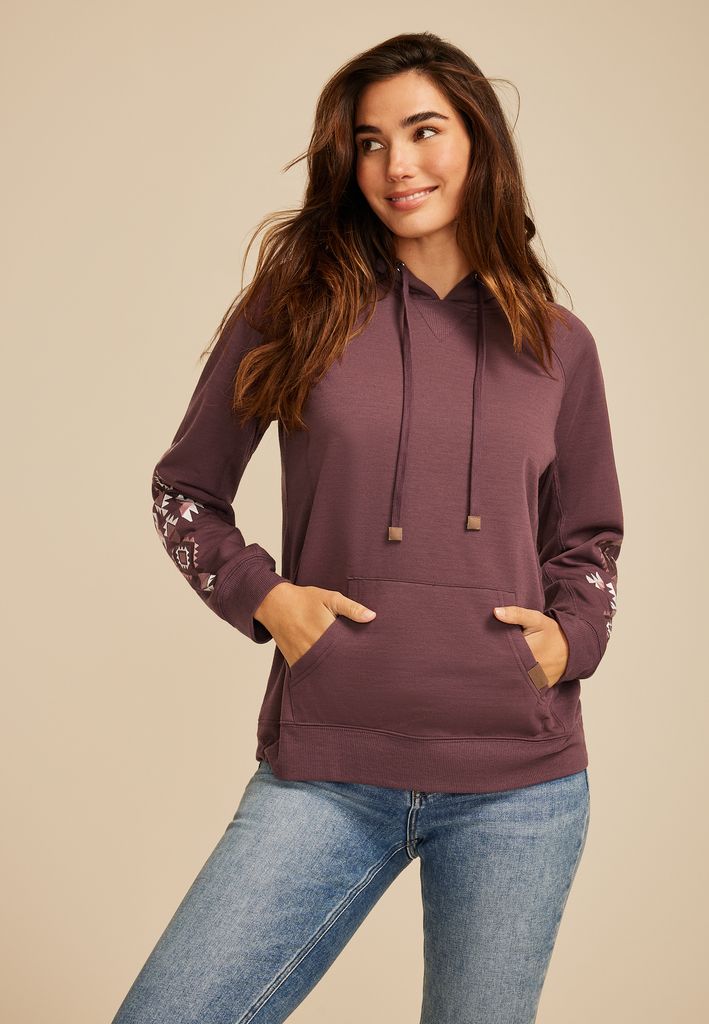 Homeward Embroidered Sleeve Hoodie