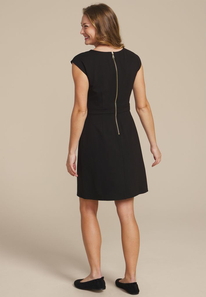 Ponte Cap Sleeve Mini Dress - Image 2