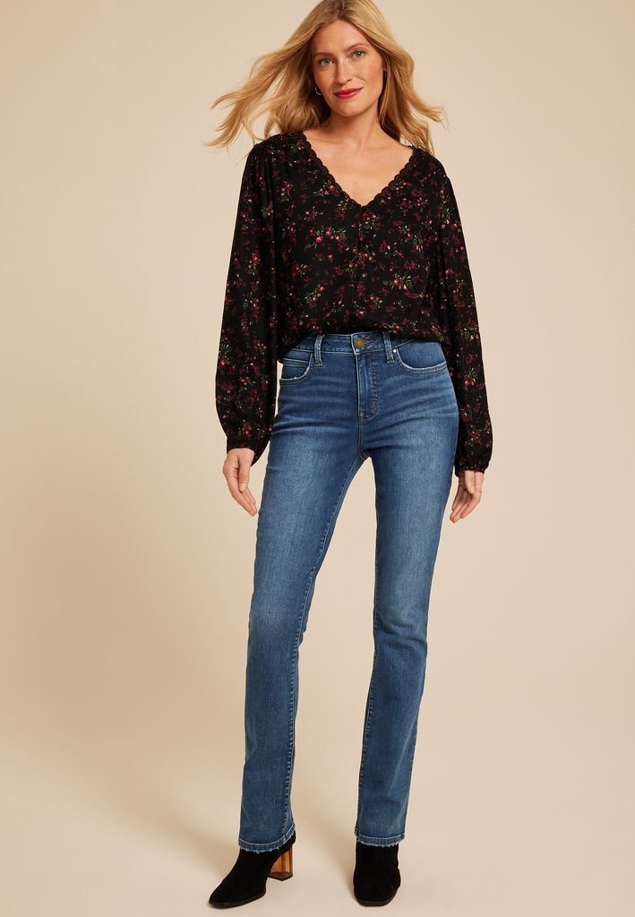 Everflex™ High Rise Back Dart Slim Boot Jean