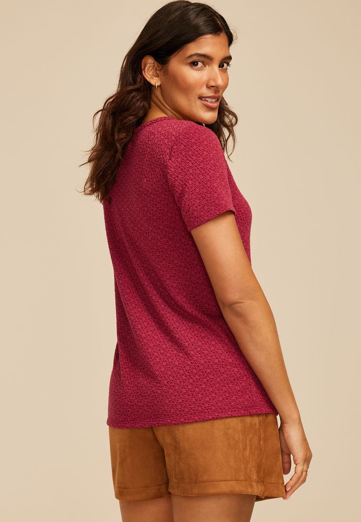 24/7 Textured Kennedy Crew Neck Tee - Image 2