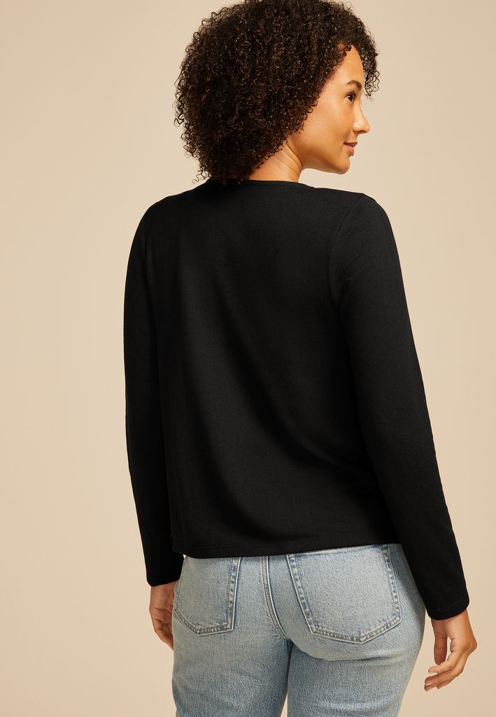 Double Front Tie Cardigan - Image 2