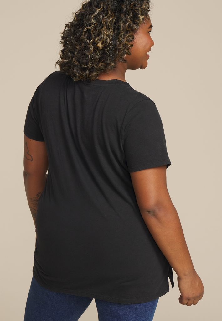 Plus Size Floral Book Classic Fit Graphic Tee - Image 2