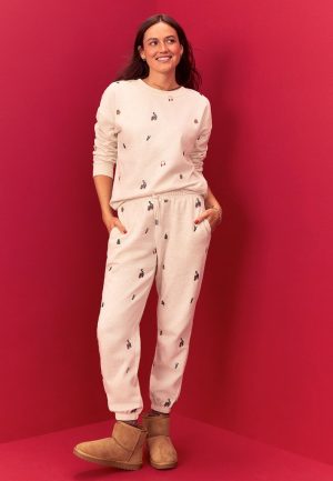 Holiday Embroidered Jogger