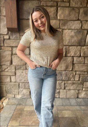 Studio Y Sequin Top