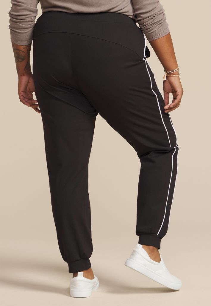 Plus Size High Rise Piping Traveler Pull On Pant? - Image 2