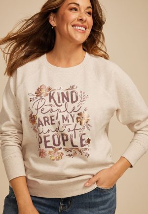 Plus Size Kind People Are My Kind Of People Sweatshirt