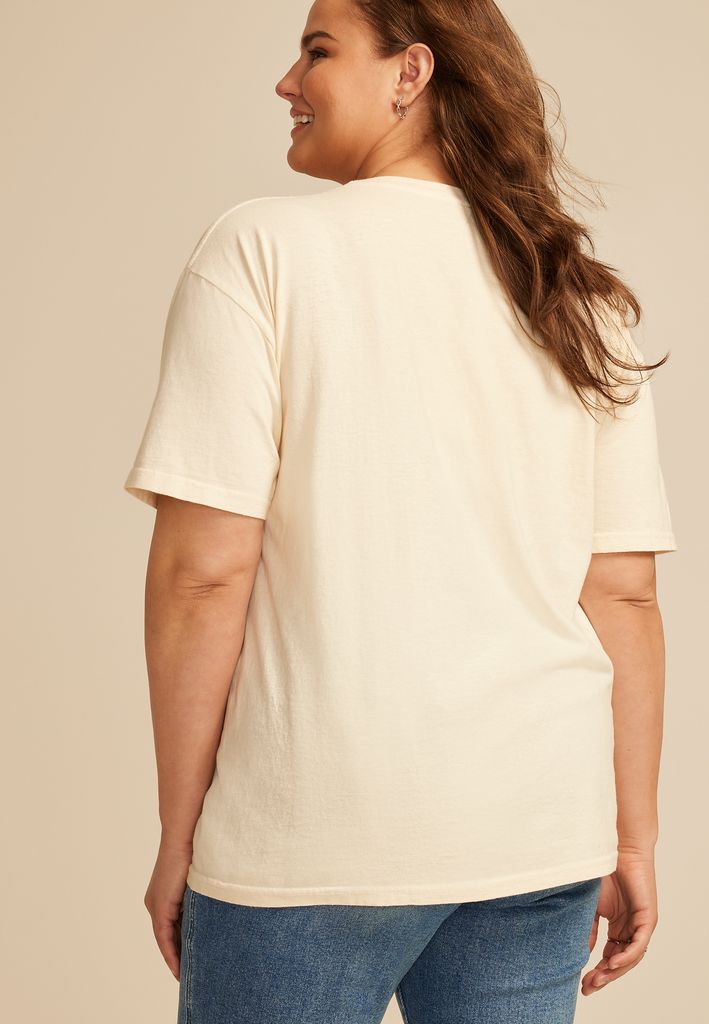 Plus Size Lakeside Scenic Relaxed Graphic Tee - Image 2