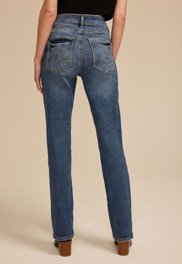 Silver Jeans Co.® Avery Curvy High Rise Border Stitch Slim Boot Jean - Image 2