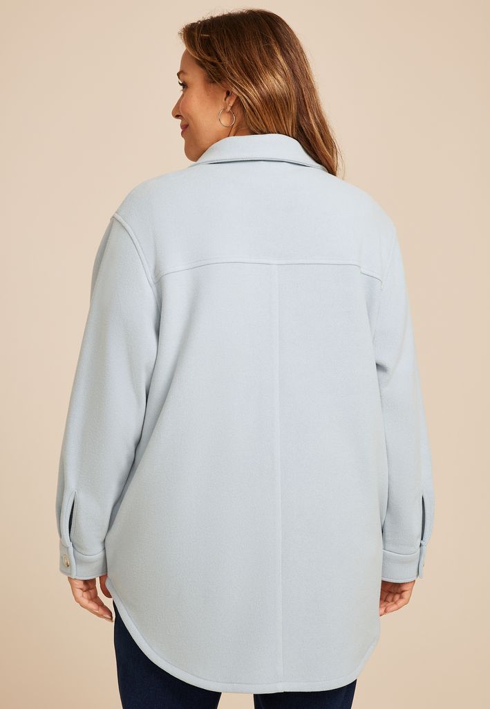Plus Size Bonded Fleece Jacket - Image 2